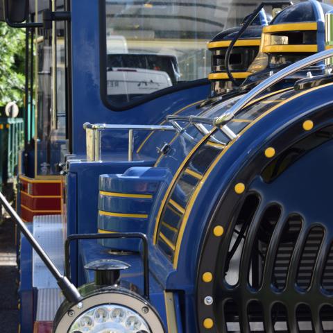 Zoom sur la locomotive du Petit Train